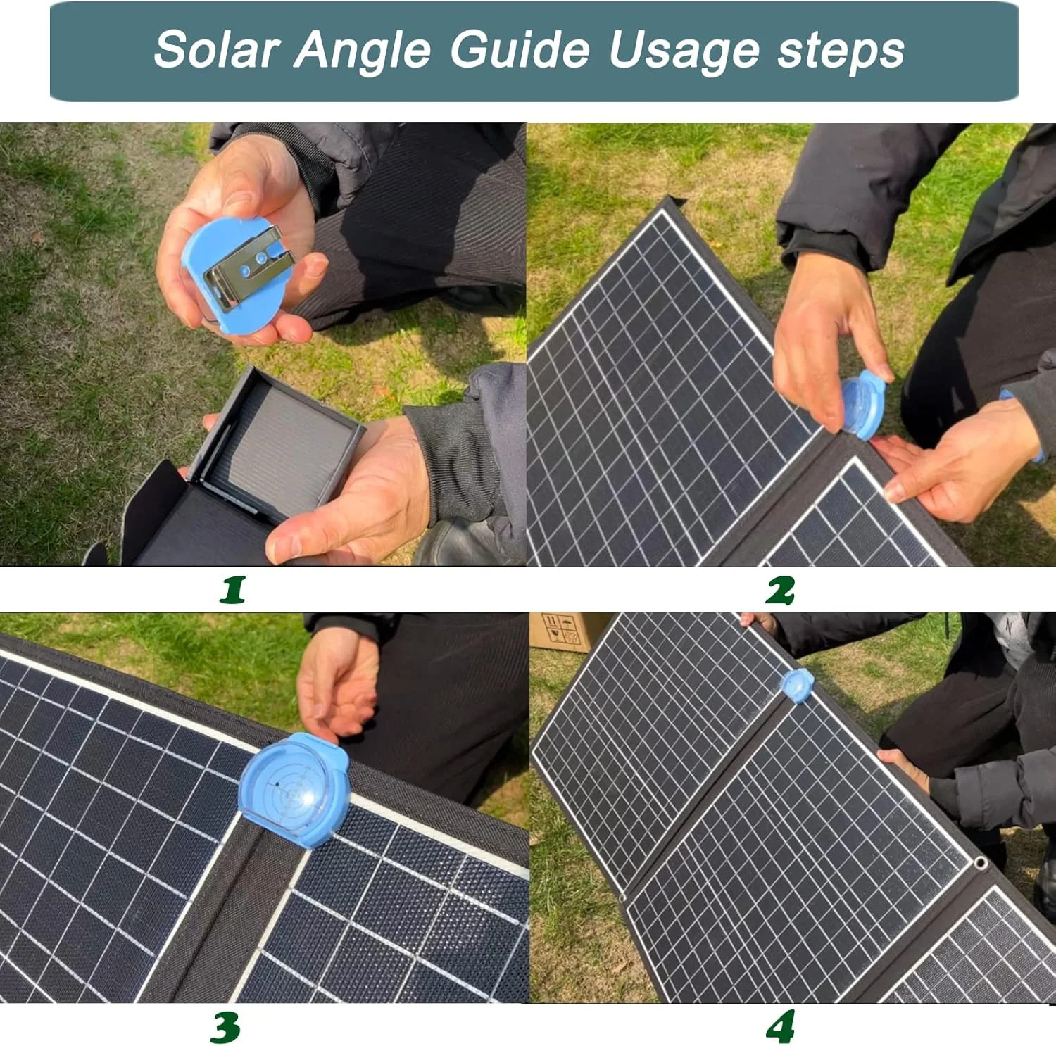 Solar Angle Guide Solar Panel Accessories for Portable Solar Panel Foldable Sola