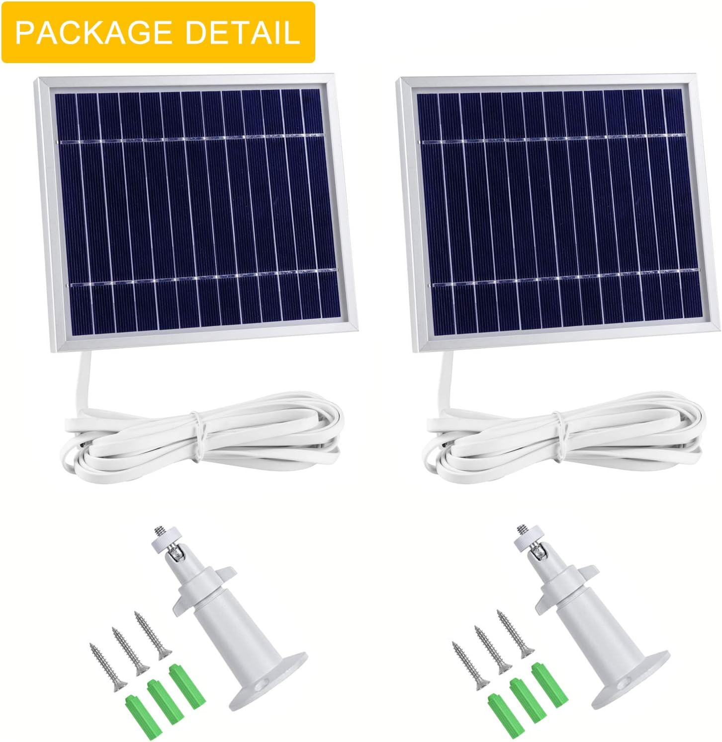 Itodos Solar Panel Compatible with Arlo Pro and Arlo Pro2 Camera,11.8Ft Power Ca