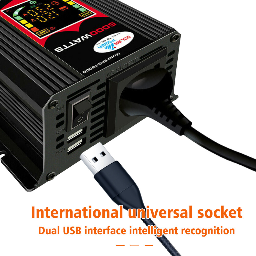 200W Solar Panel Generator Power Bank 6000W Inverter Camping Control Home System