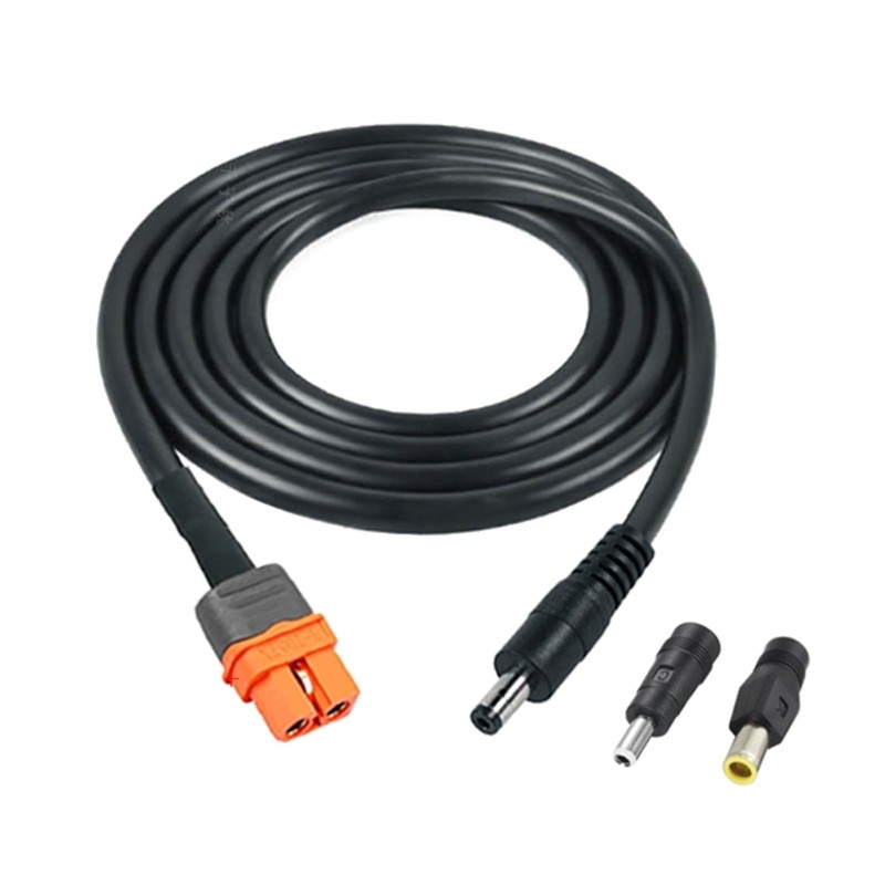 Solar Use XT60i to DC5521 Cable with 5525 and 7909 Add-On Set Power Cable