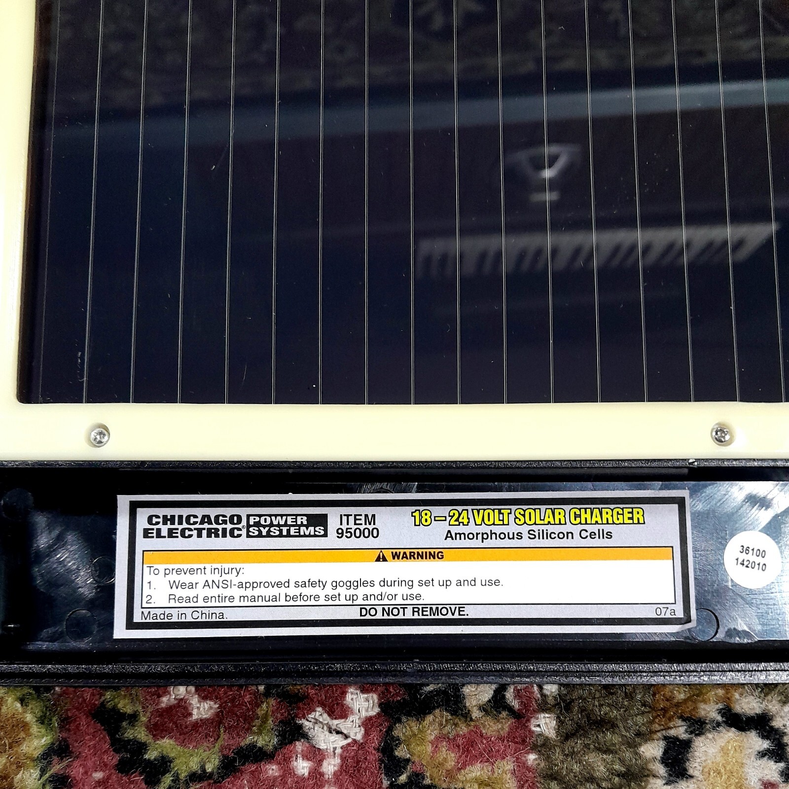 Amorphous Silicon Cell 18 – 24 Volt Solar Case, Chicago Electric Power Systems