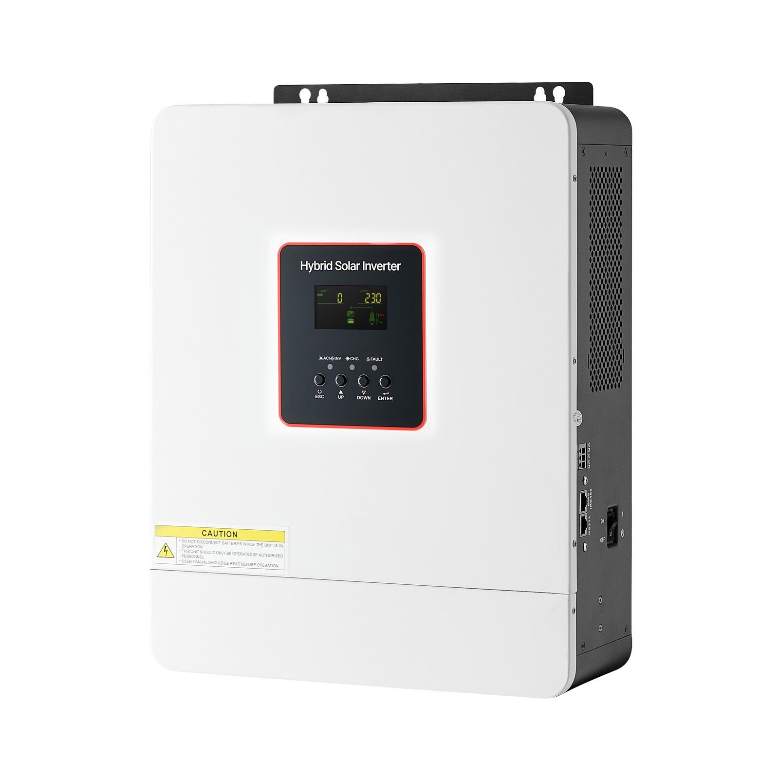 4000W Hybrid Solar Inverter, 24V to 230V AC, Pure Sine Wave with MPPT