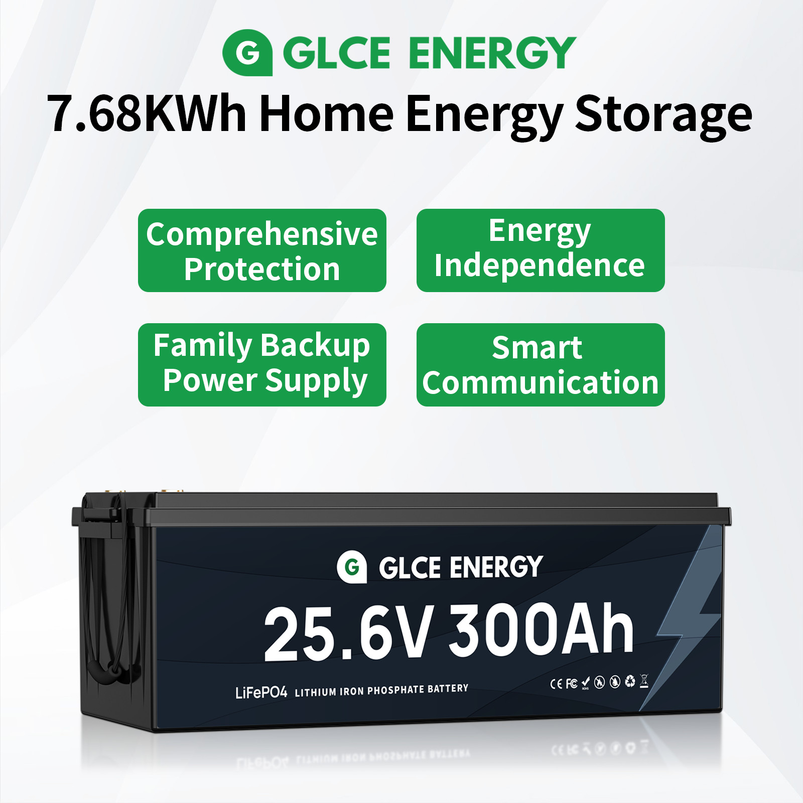 Large Capacity Lifepo4 battery 25.6v 300ah Lithium Ion Battery BMS Truck Battery