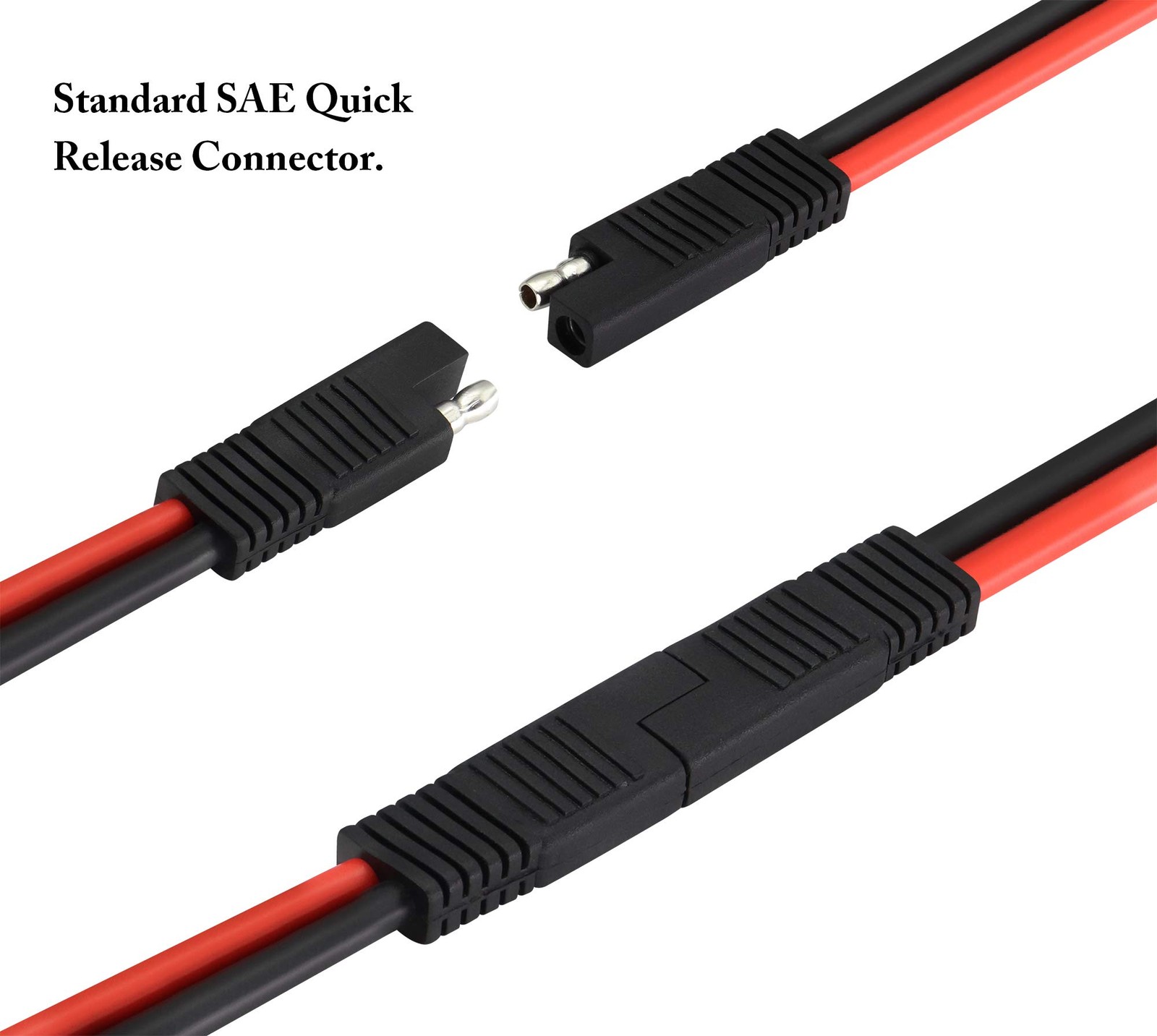 2 Pin Power Industrial Circular Connector to SAE Cable for Solar Panel Suitca…