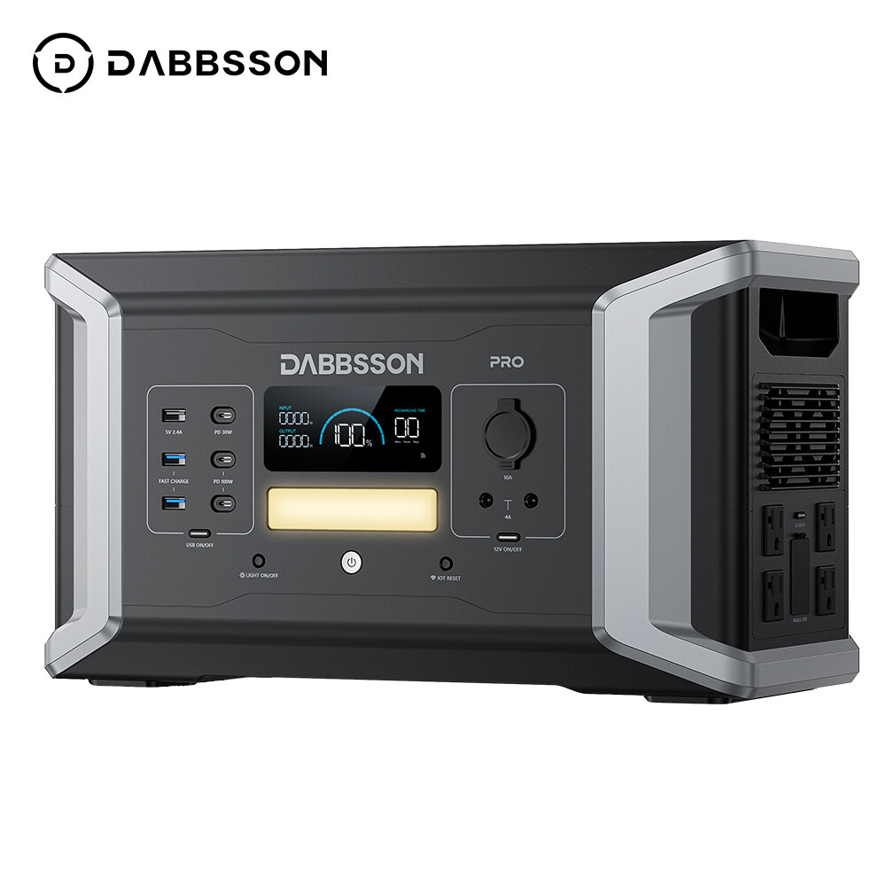 Dabbsson 1024Wh 2000W Portable Power Station Solar Generator Home Backup Camping