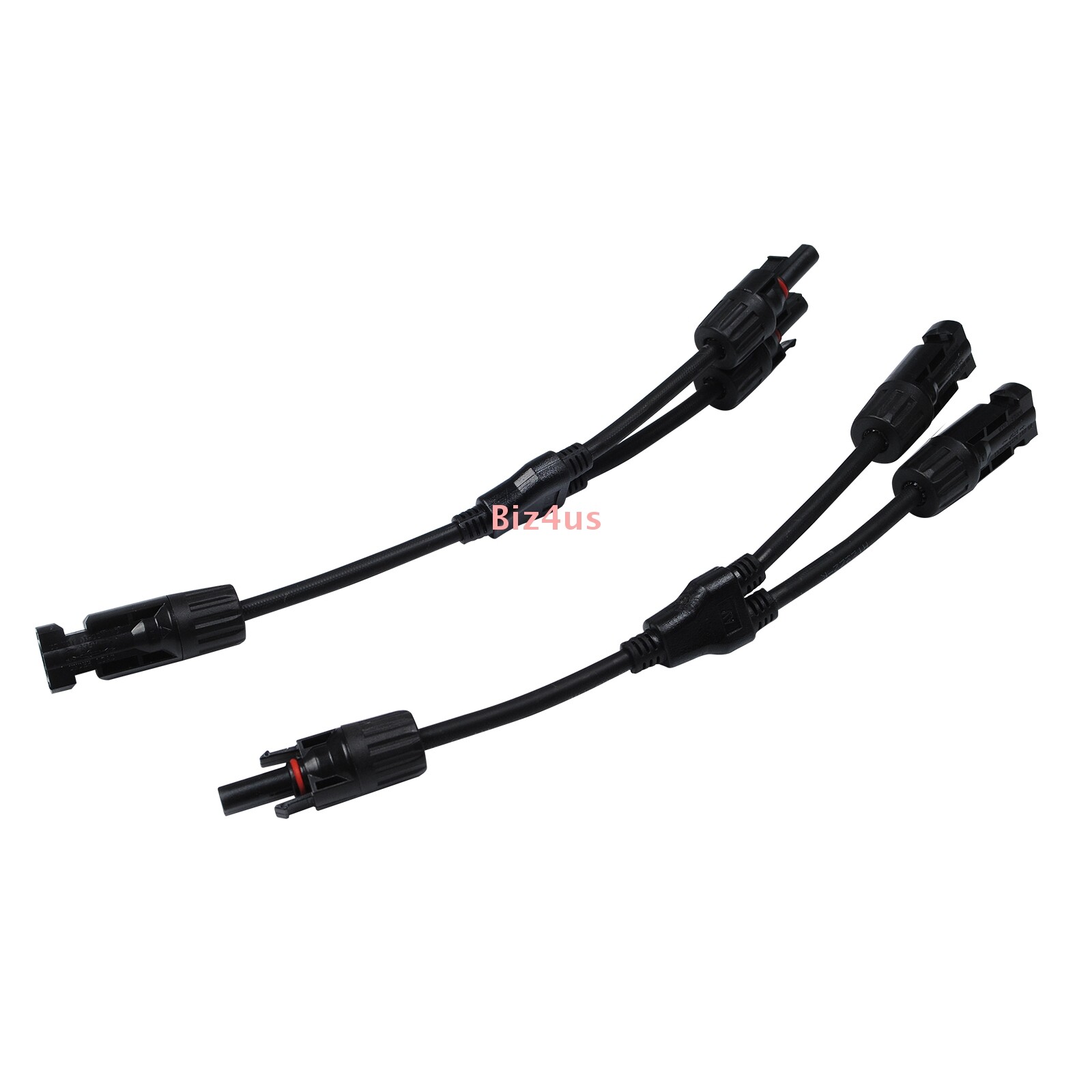 1Pair Solar Cable Splitter Waterproof IP67 2Y Branch Solar Panel Cable Connector