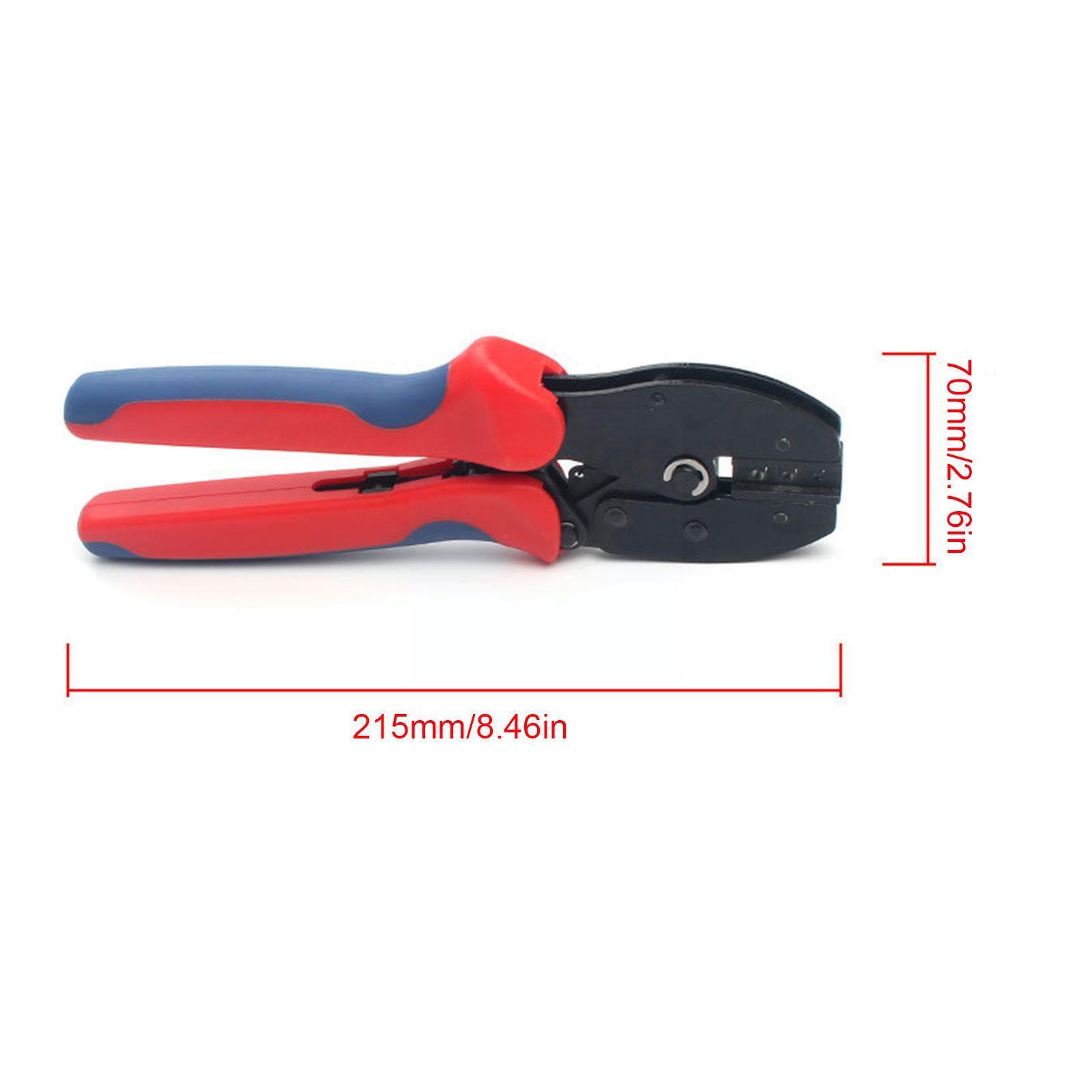 24/12PCS Solar Panel Cable Wire Connectors Crimper PV Crimping Pliers Tool Set