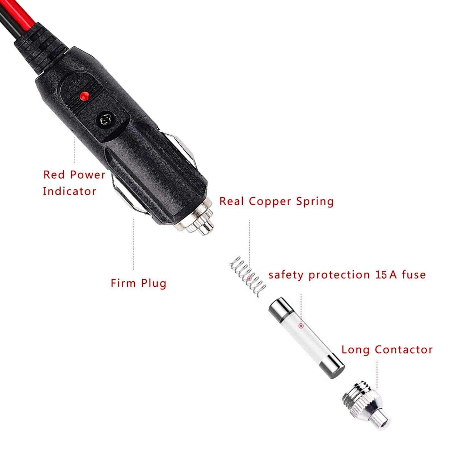 XT60 to Car Cigarette Lighter Plug Cigarette Lighter XT60 Extension Cable 12A…