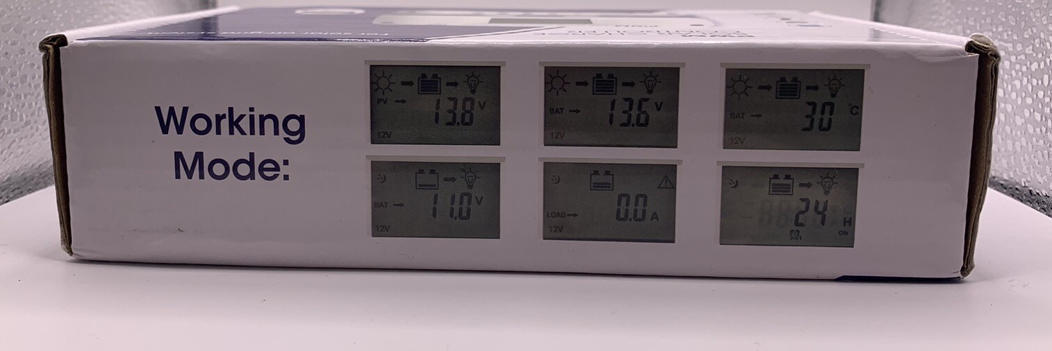 520 Watt Portable Solar Charge Controller 12v/24v 40AMP Max Pm Volt 50v