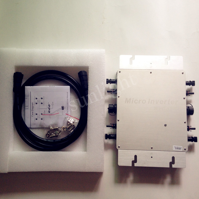 600W 1.2KW grid tie micro inverter Wireless communication mppt pure sine wave