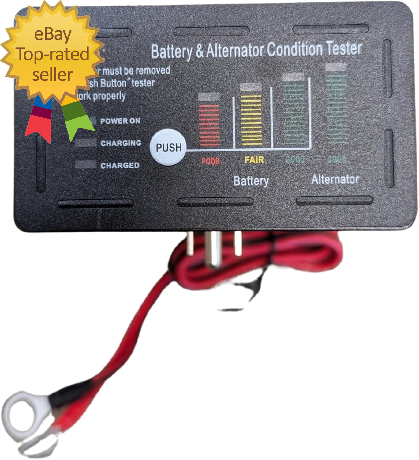 10 Amp Panel Mount 12V Battery Charger for Hydraulic Dump Trailer, Car, Marine.