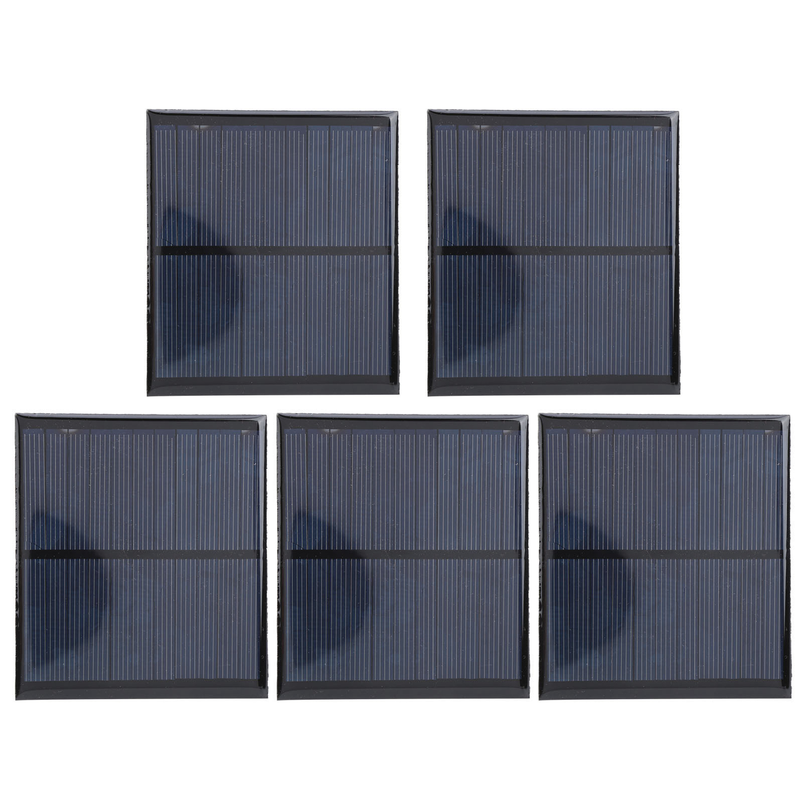 5Pcs Small Solar Panel Epoxy Power Board Module 30CM Red And Black Wire DC5.5V