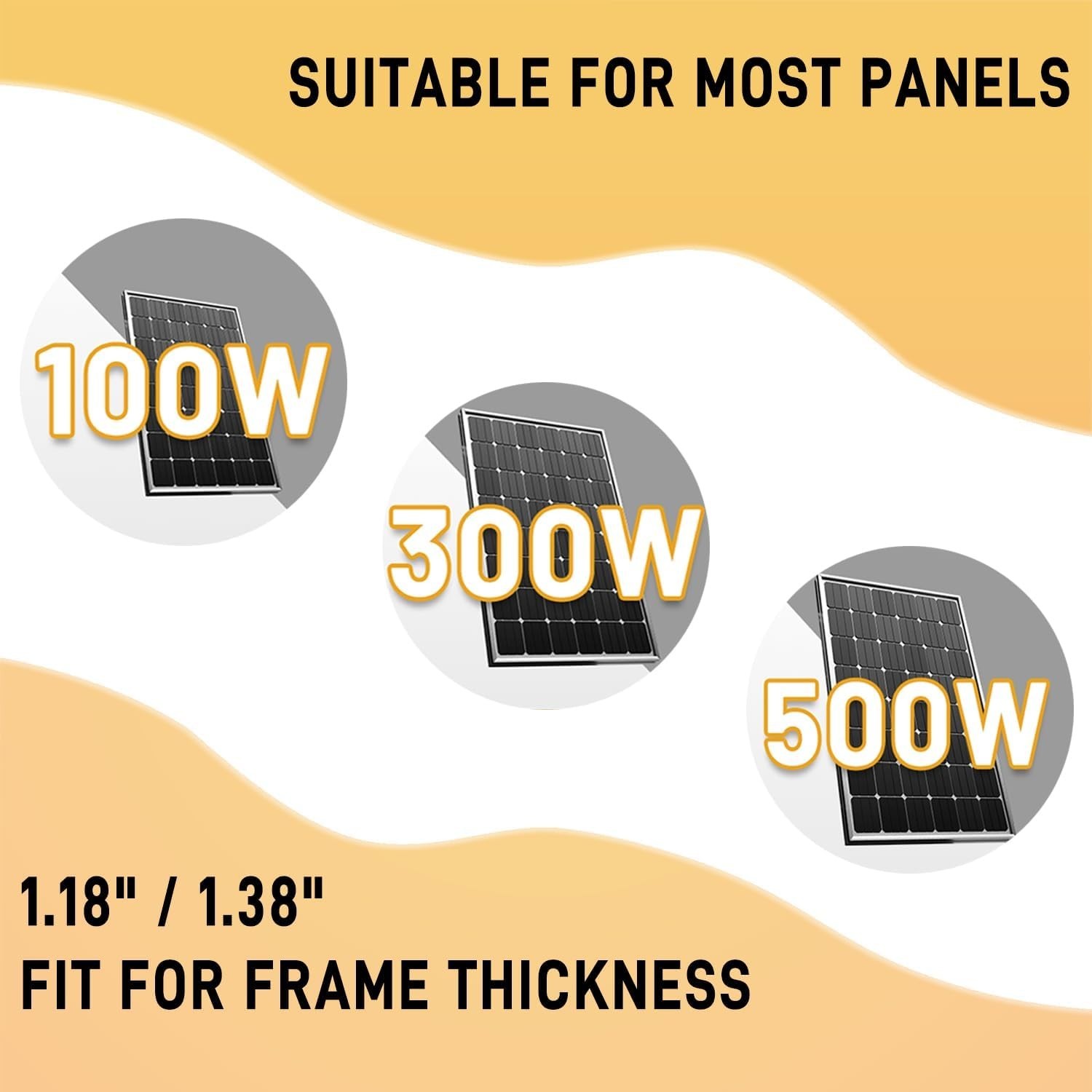 Complete Solar Panel Mounting Kit: 4-Piece Roof Set for Efficiency & Durability