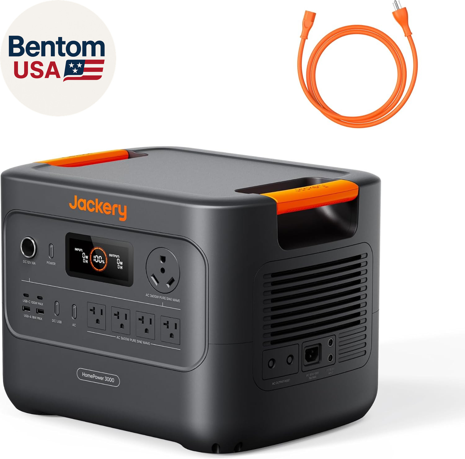 Homepower 3000 Portable Power Station, 3600W (Surge 7200W) Output, 3072Wh LFP Ba