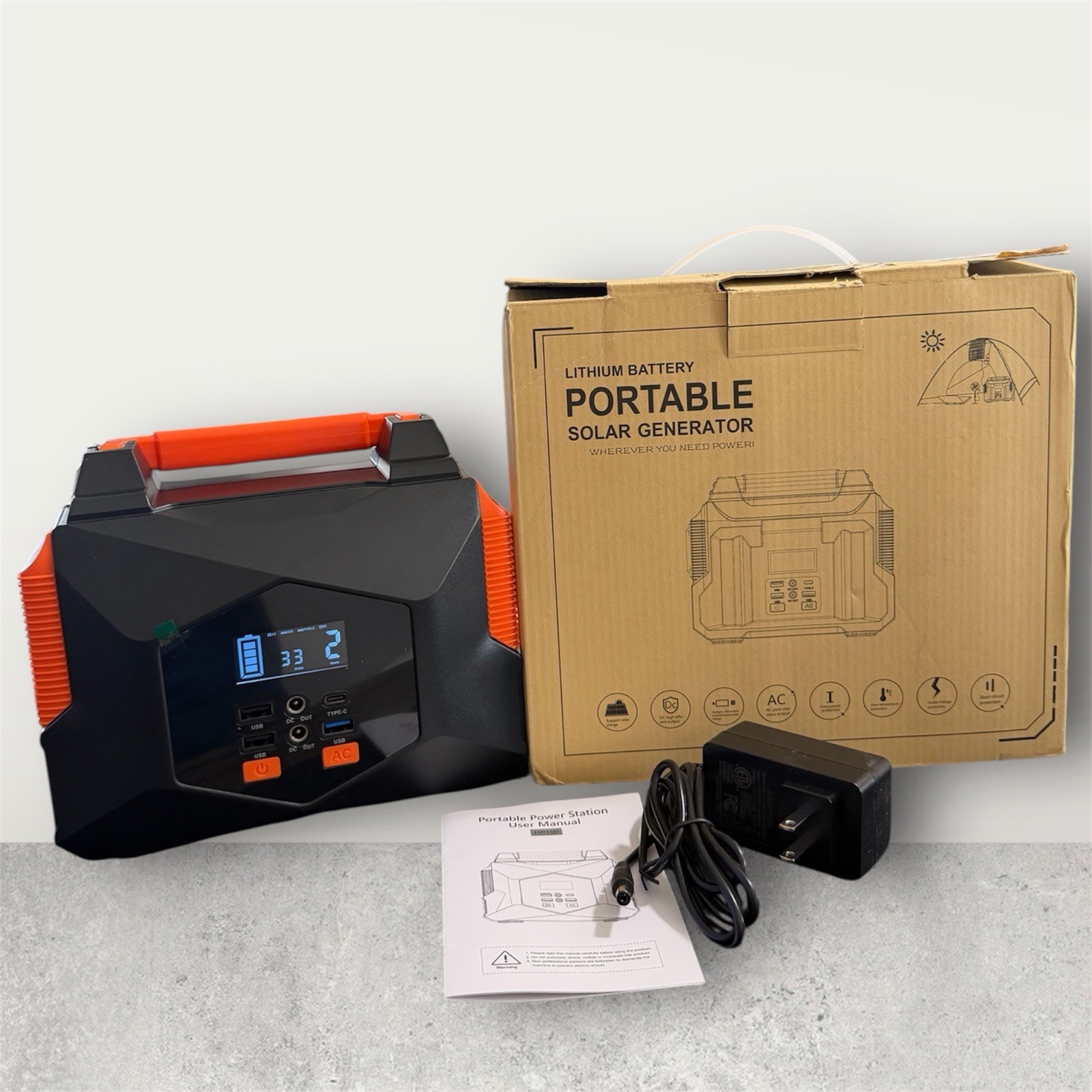 portable solar generator lithium battery 150 W