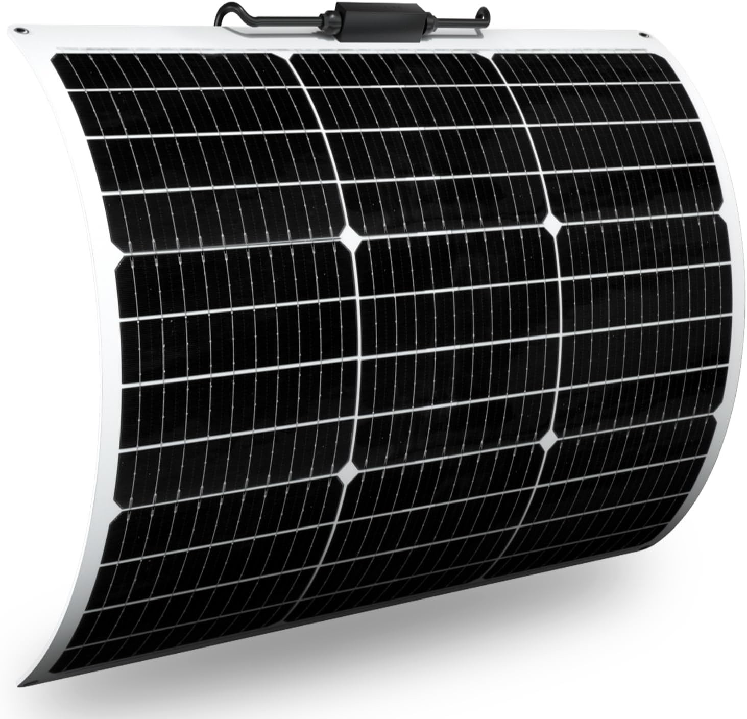 Flexible Solar Panel 50W 12V Monocrystalline Module Fiberglass Lightweight Charg