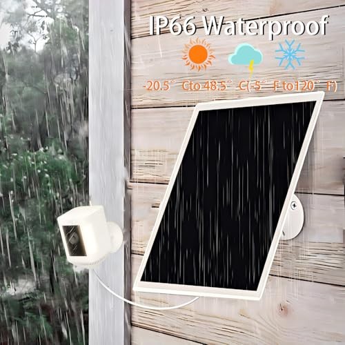 6W/5V Solar Panel Charger with Two connectors DC3.5 * 1.35 and USB-C, 6W Power