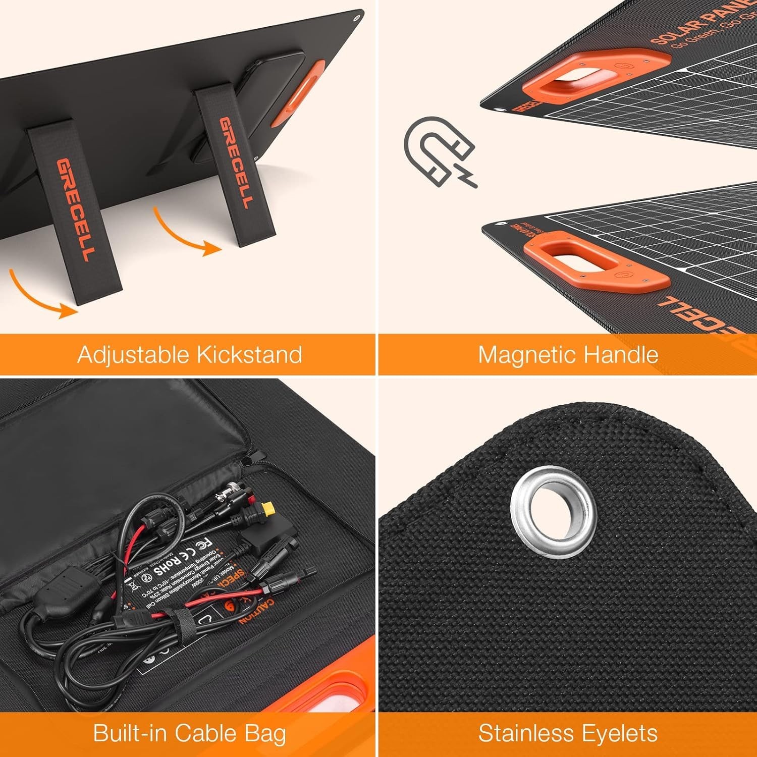 High-Efficiency 200W Solar Panel: Foldable & Water-Resistant for Off-Grid Use