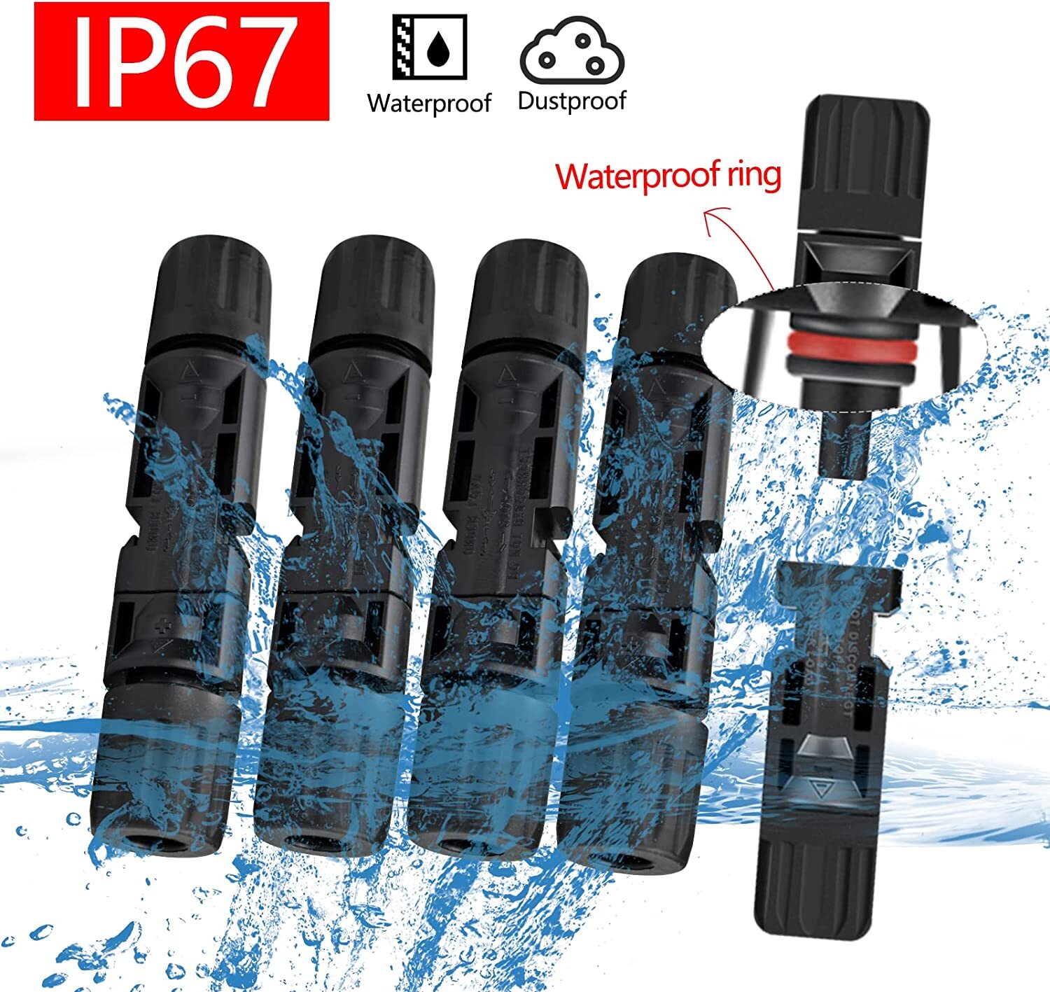 24/12PCS Solar Panel Cable Wire Connectors Crimper PV Crimping Pliers Tool Set