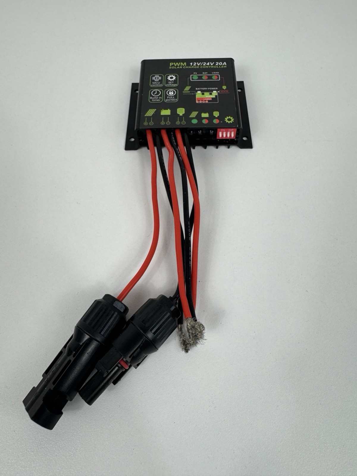 1 Set Solar Charge Controller 12V 24V 10A Solar Panel Charging Battery Regulator