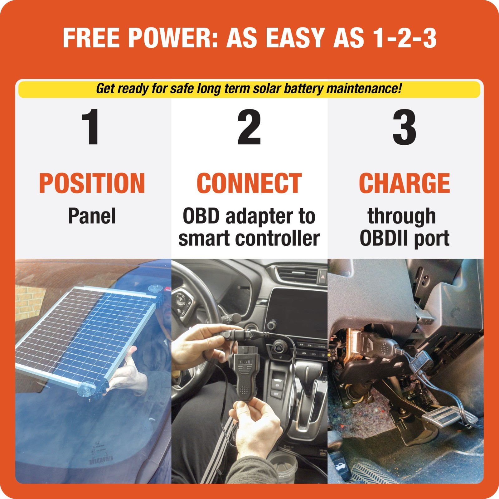 OptiMate Solar DUO 20W Car Kit – Smart 12V Battery Maintainer for Car,Truck & RV