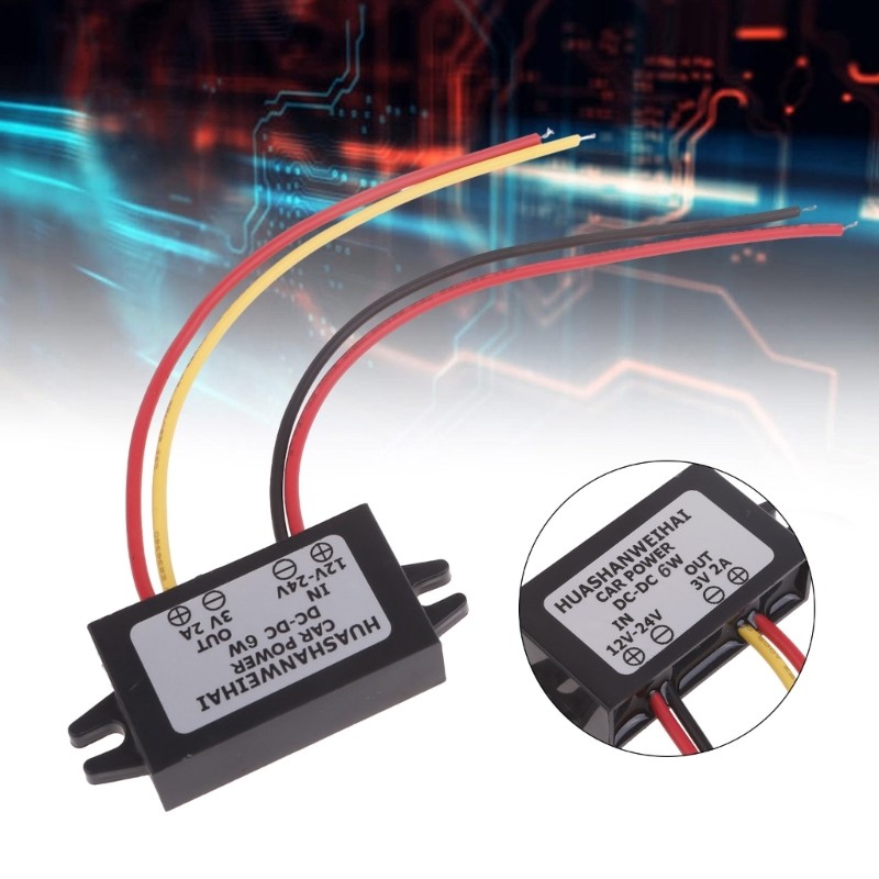 12V 24V to 3V 2A Converters Waterproof Volt Powers Module Buckk Converters