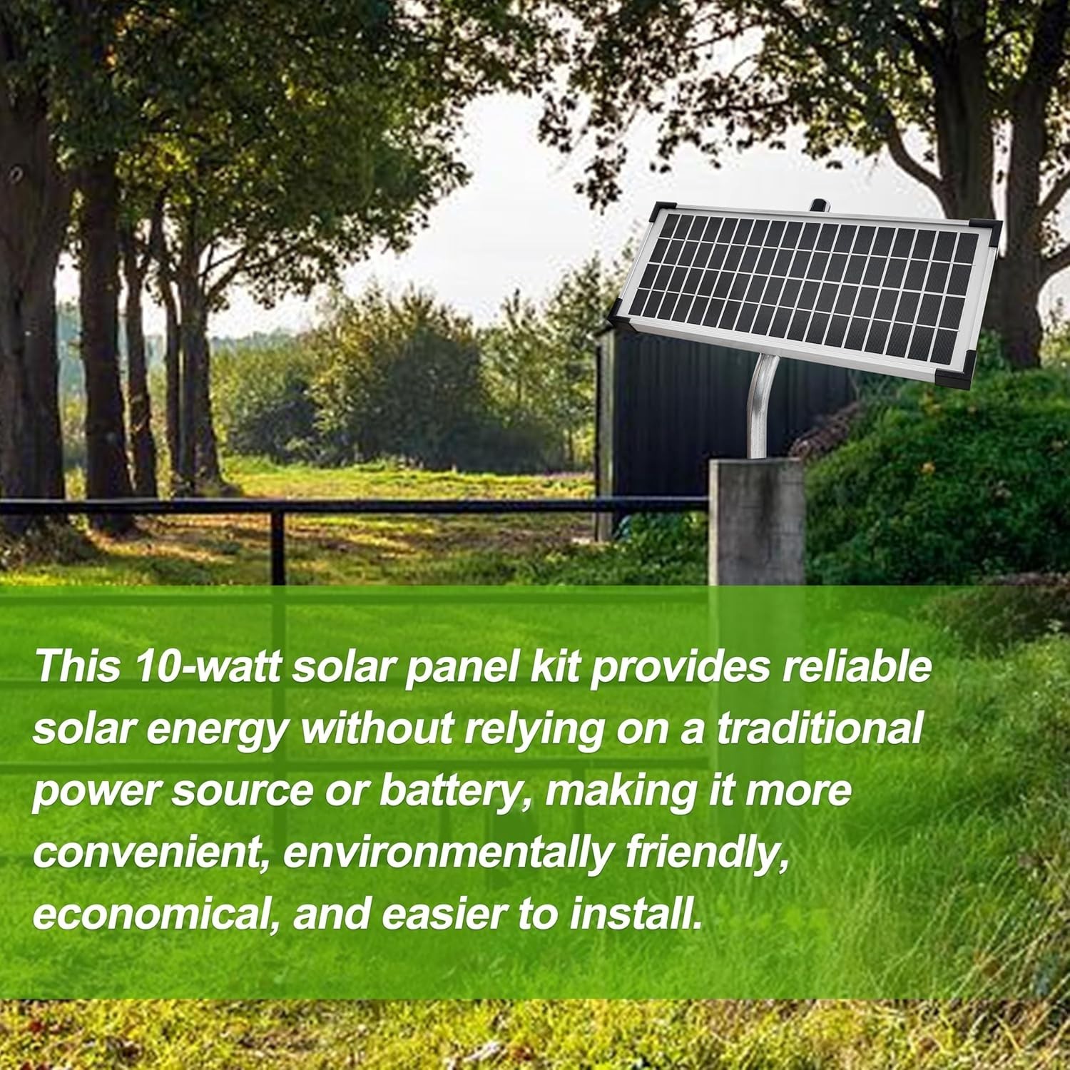 Solar Panel Kit FM123 Compatible with Mighty Mule Automatic Gate Openers | Co…