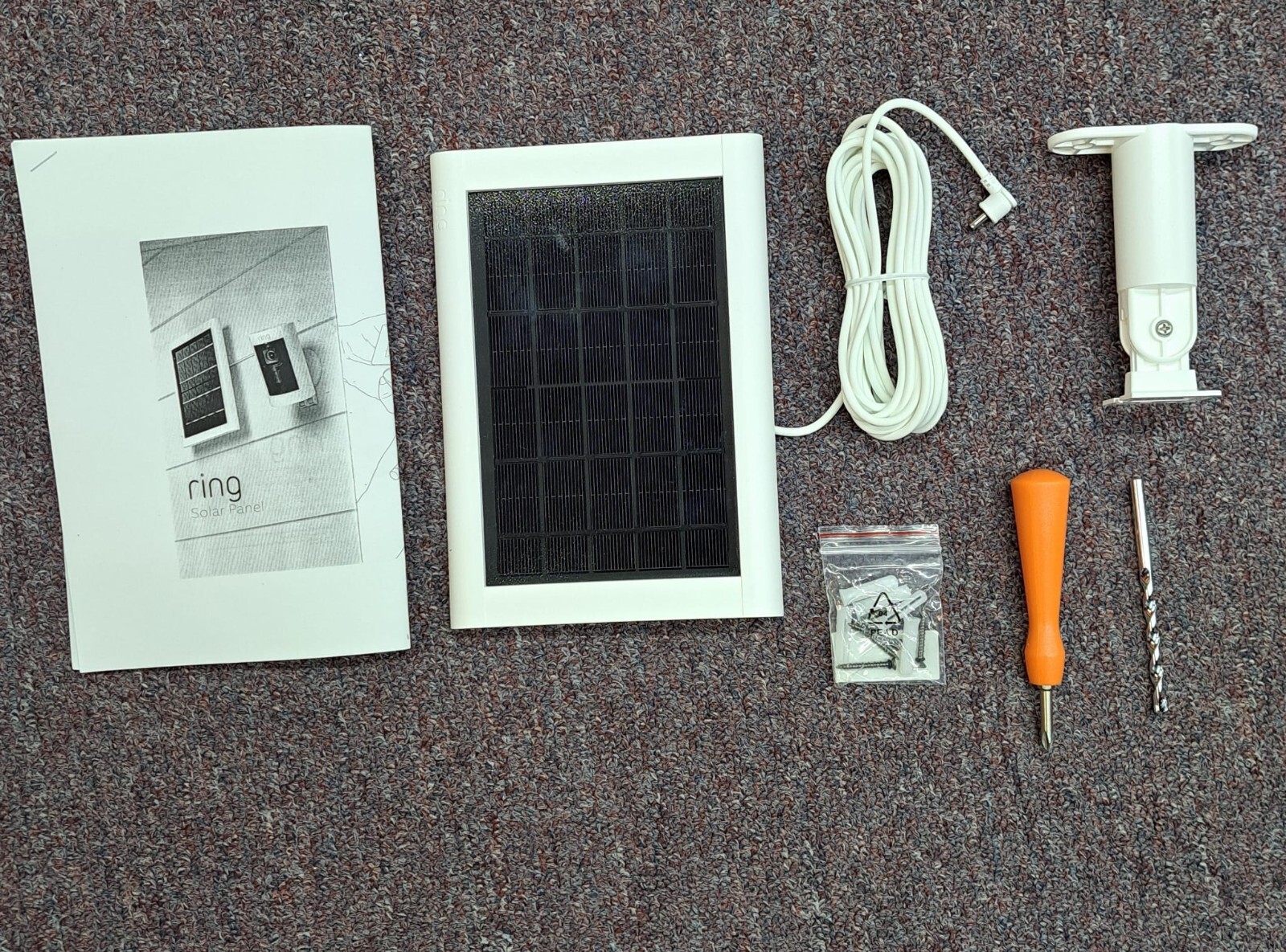 Ring Solar Panel Rechargeable Power for Ring Devices -open box b921