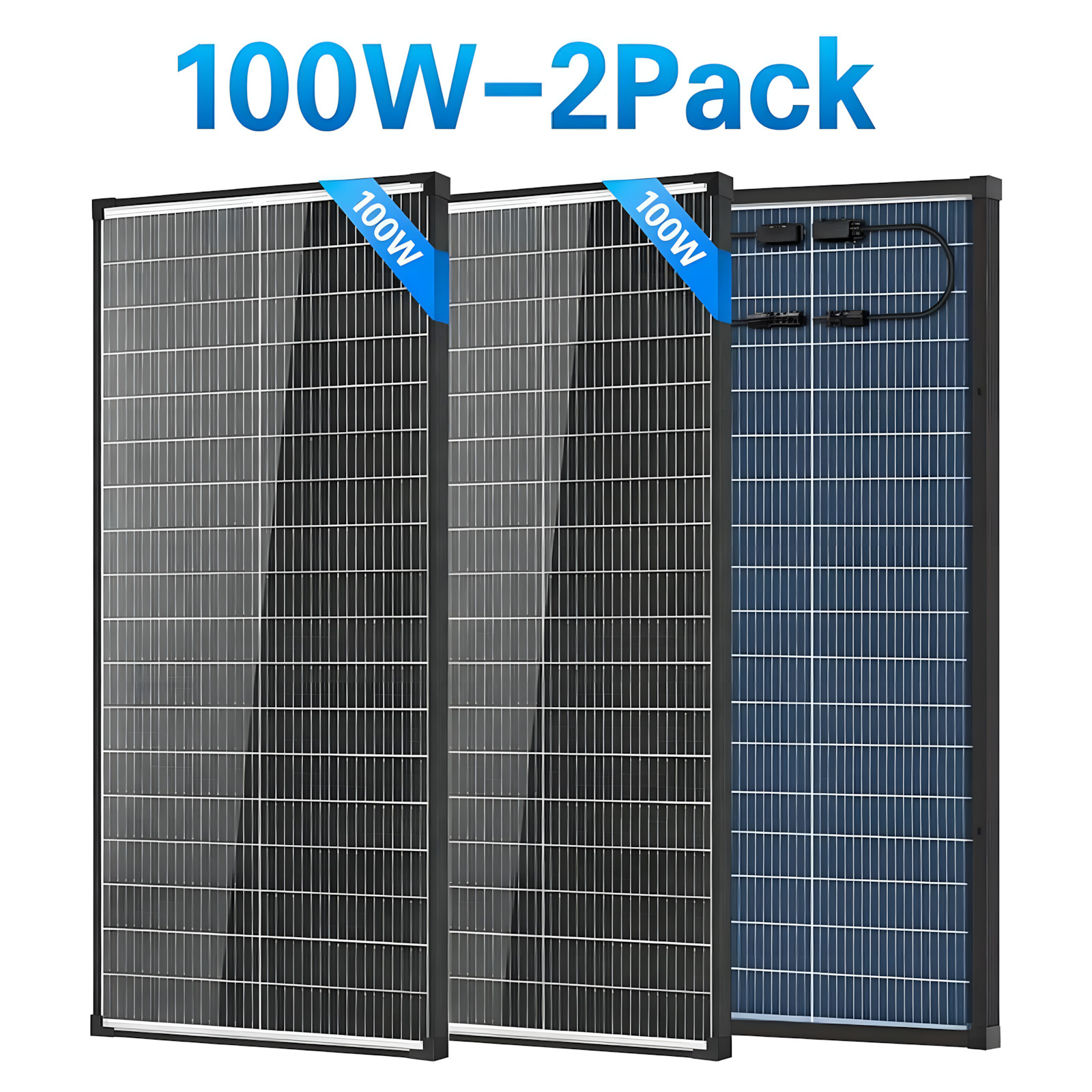 Bifacial 200W 400W Solar Panel Mono N-Type 18V PV RV Home Off-Grid Battery Power