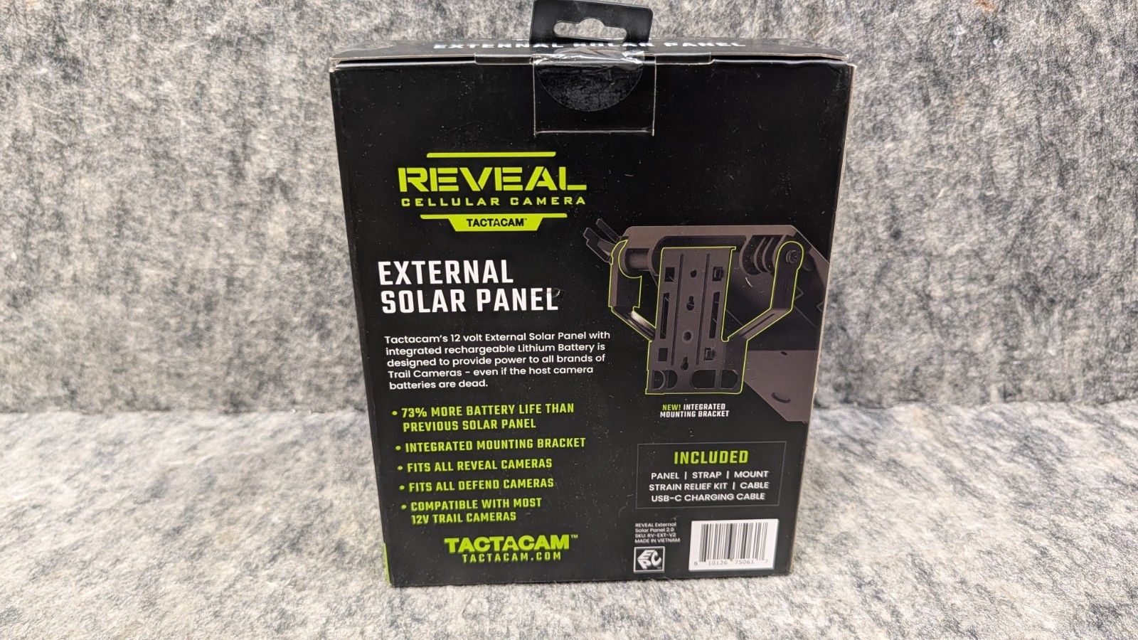 TACTACAM New Reveal Solar Panel for Reveal Cellular Trail Cameras X 2.0, X 3.0