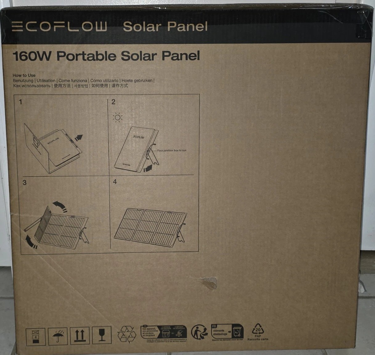 EcoFlow 160W Portable Solar Panel for Power Station IP68 Brand New
