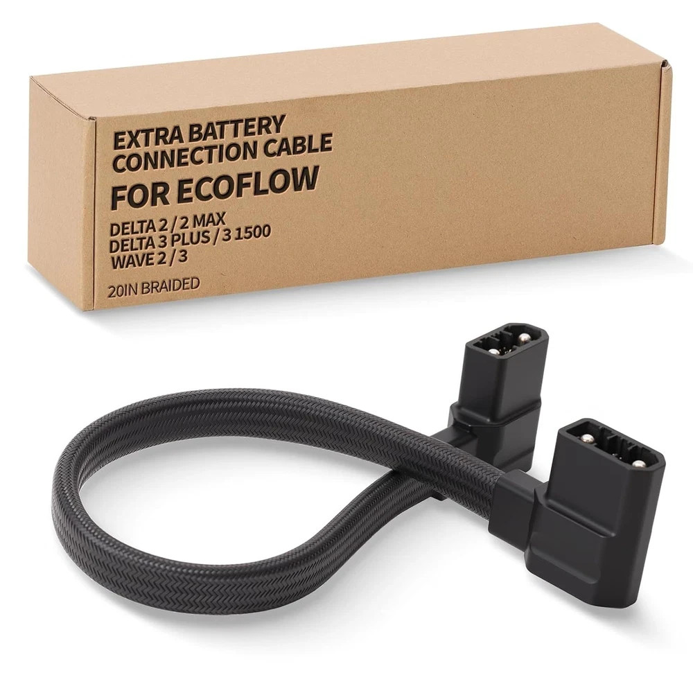 EcoFlow Delta 2/3 Extra Battery Connection Cable Adapter for Delta 2 Max