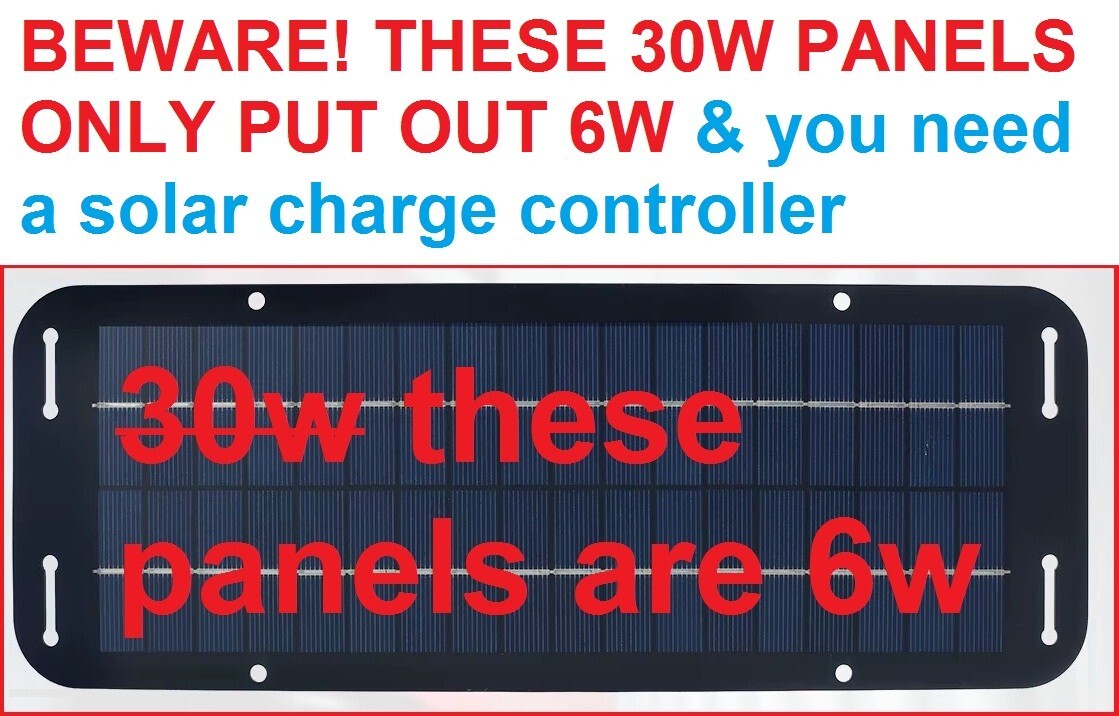 10′ CABLE ONLY Solar Panel 30W 12V Trickle Charger Battery
