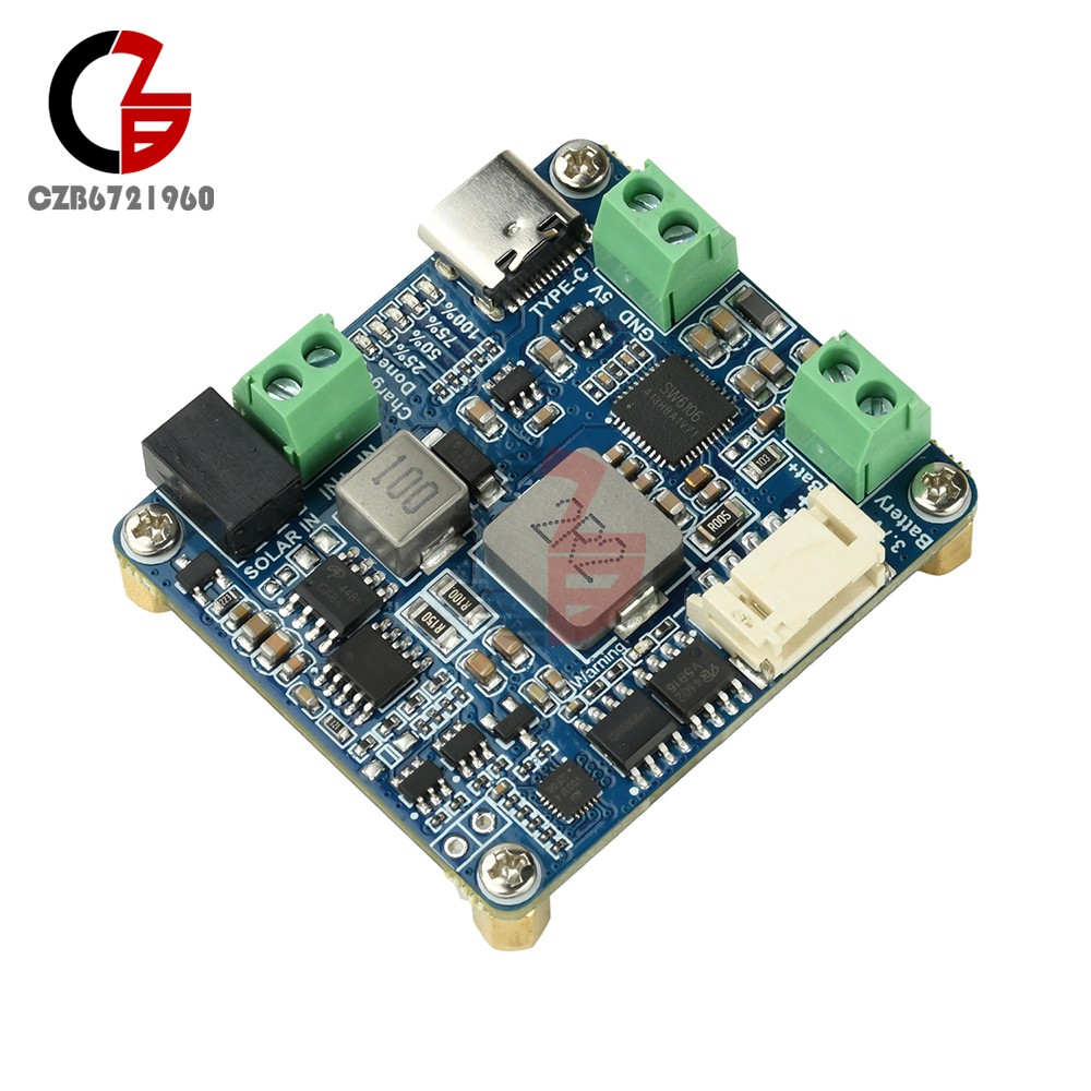 6-24V Solar Panel Power Management Module 5V 3A Supports MPPT, PD QC FCP SFCP