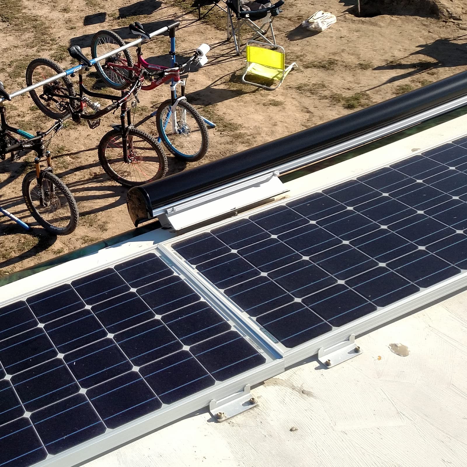 HQST Solar Panel Mounting Brackets with Z Bracket, 1 sets of mount brackets