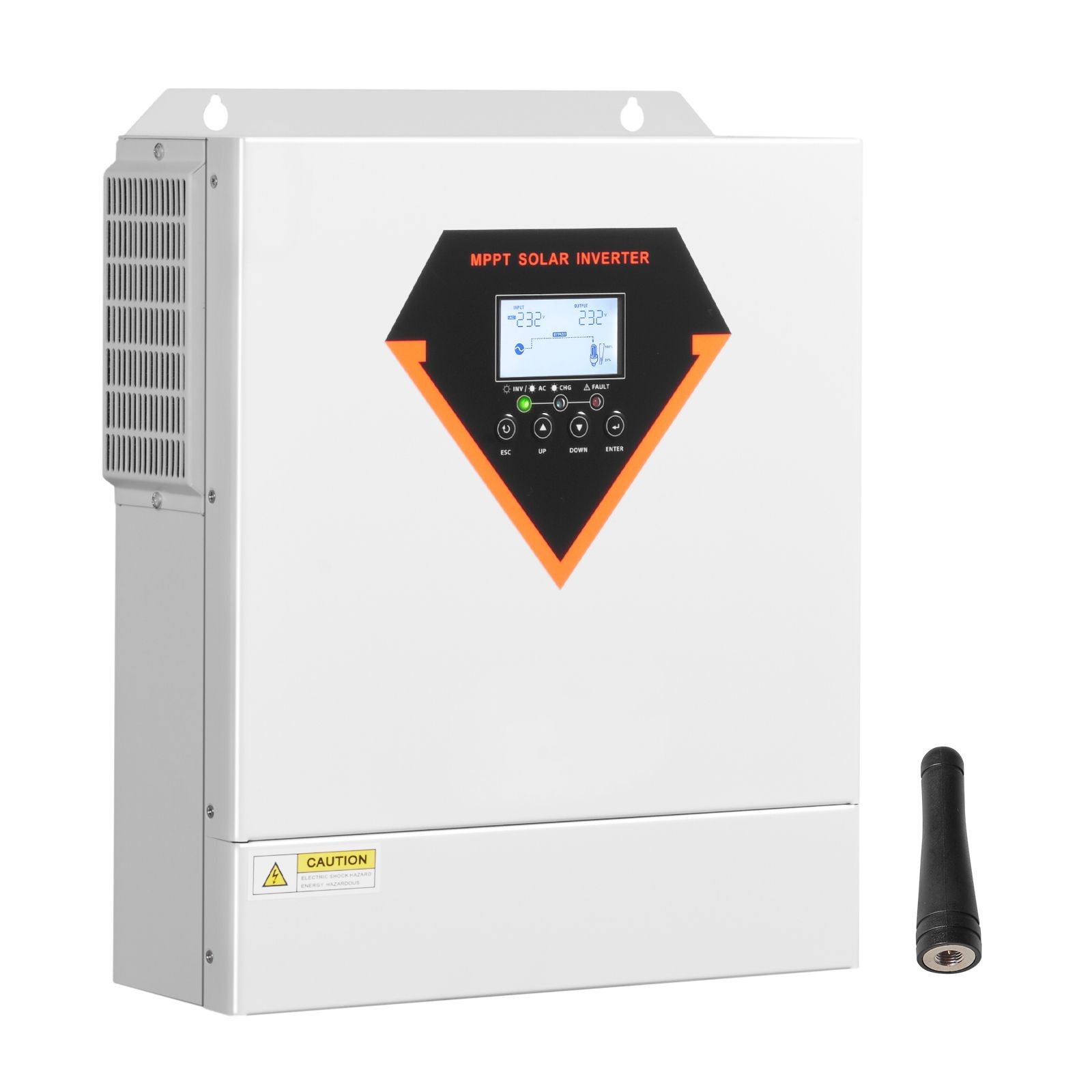 3500W Hybrid Solar Inverter, 24V to 220V AC, Built – in 100A MPPT Controller