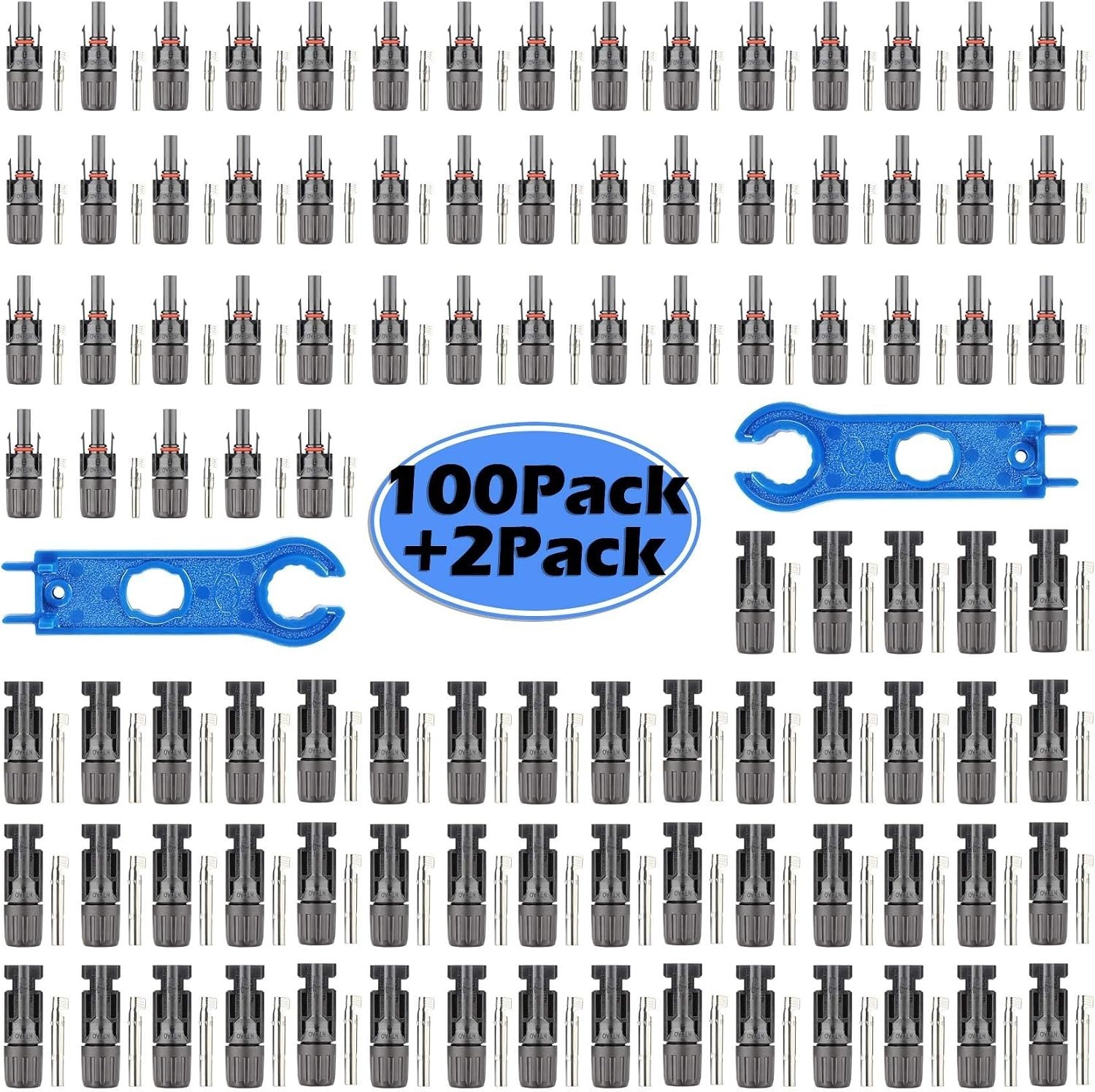 50 Pairs of Waterproof Male/Female Connectors for Enhanced Durability