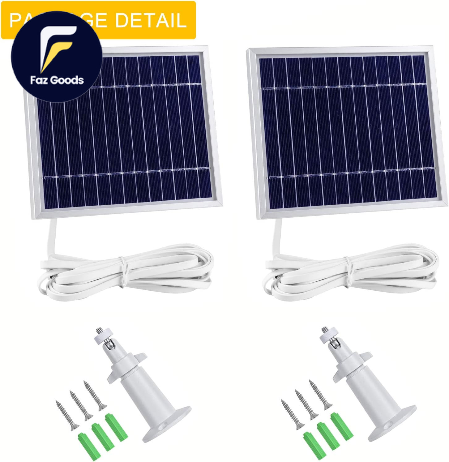 Solar Panel Compatible with Arlo Pro and Arlo Pro2 Camera 11.8Ft Power Cable