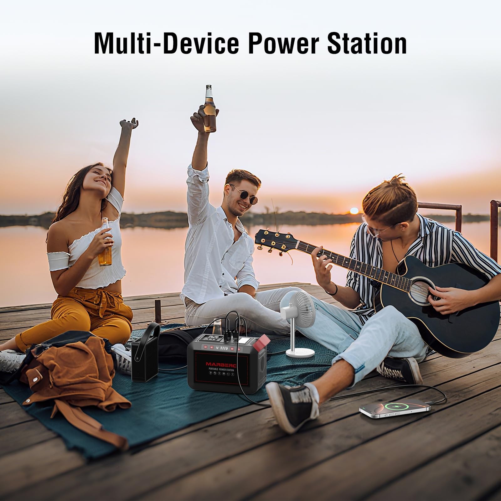 MARBERO 237Wh Solar Generator with Solar Panel Included Portable Power Statio…