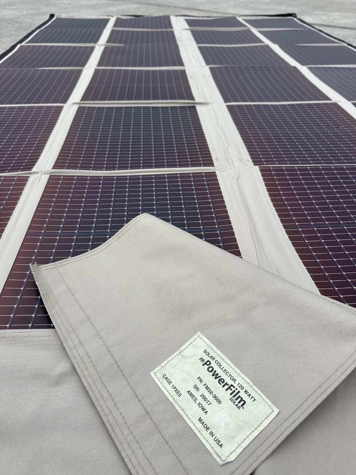 PowerFilm 120W 24V Foldable Amorphous Silicon Solar Panels – Tan (FM32-3600)