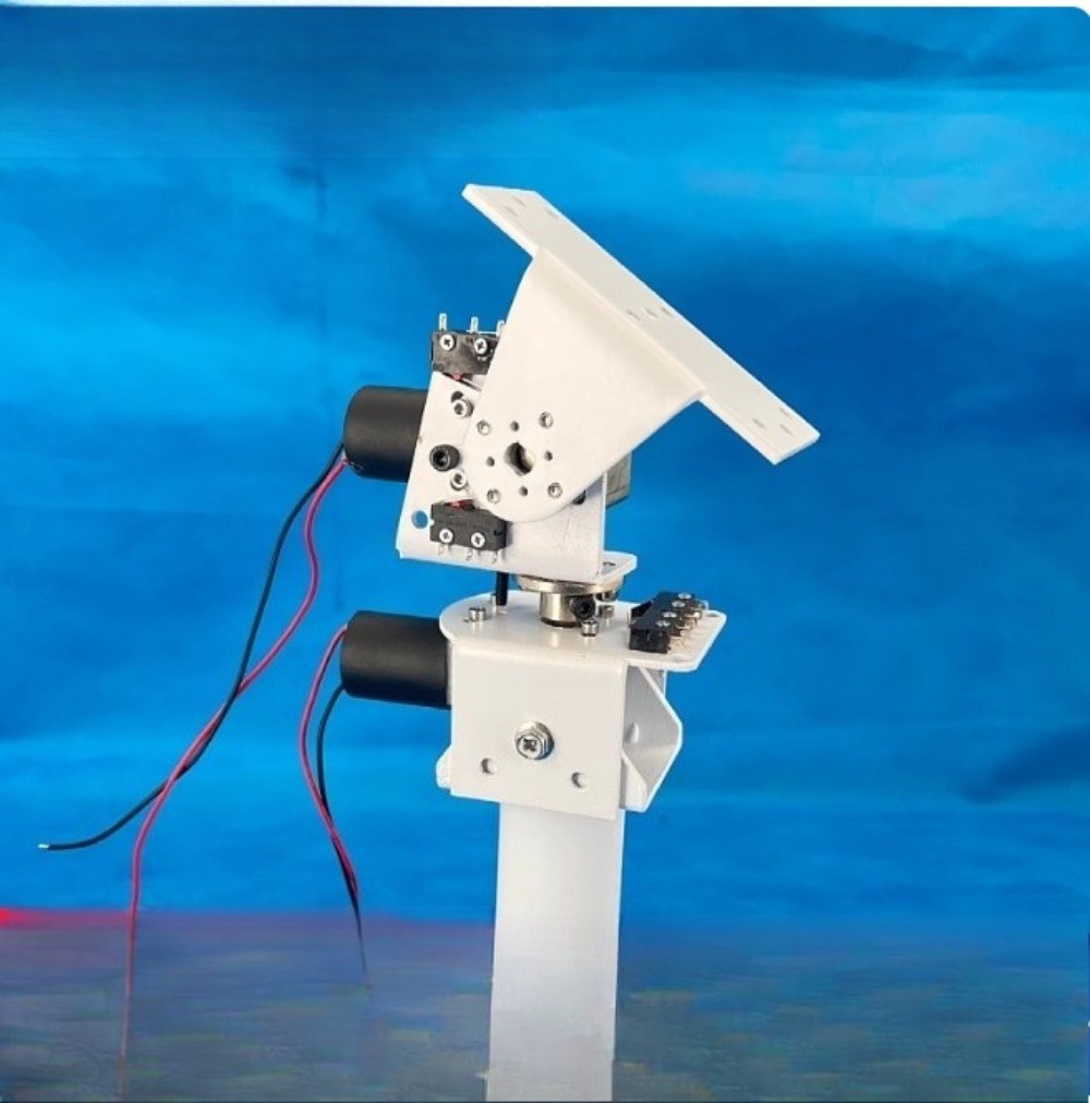 DC Dual-Axis Pan-Tilt Head Solar Tracking Surveillance All-Metal X-Axis Y-Axis