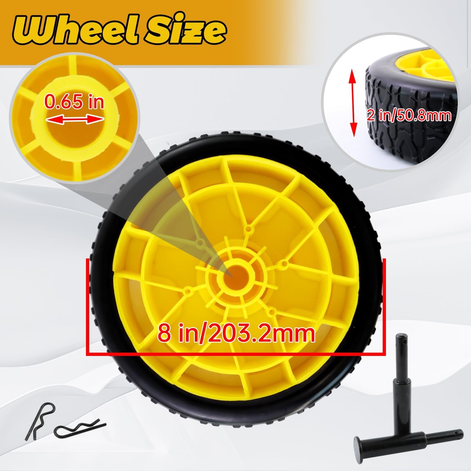 Generator Wheel Kit Compatible with Champion 2800-4750w with Folding Handle-SALE