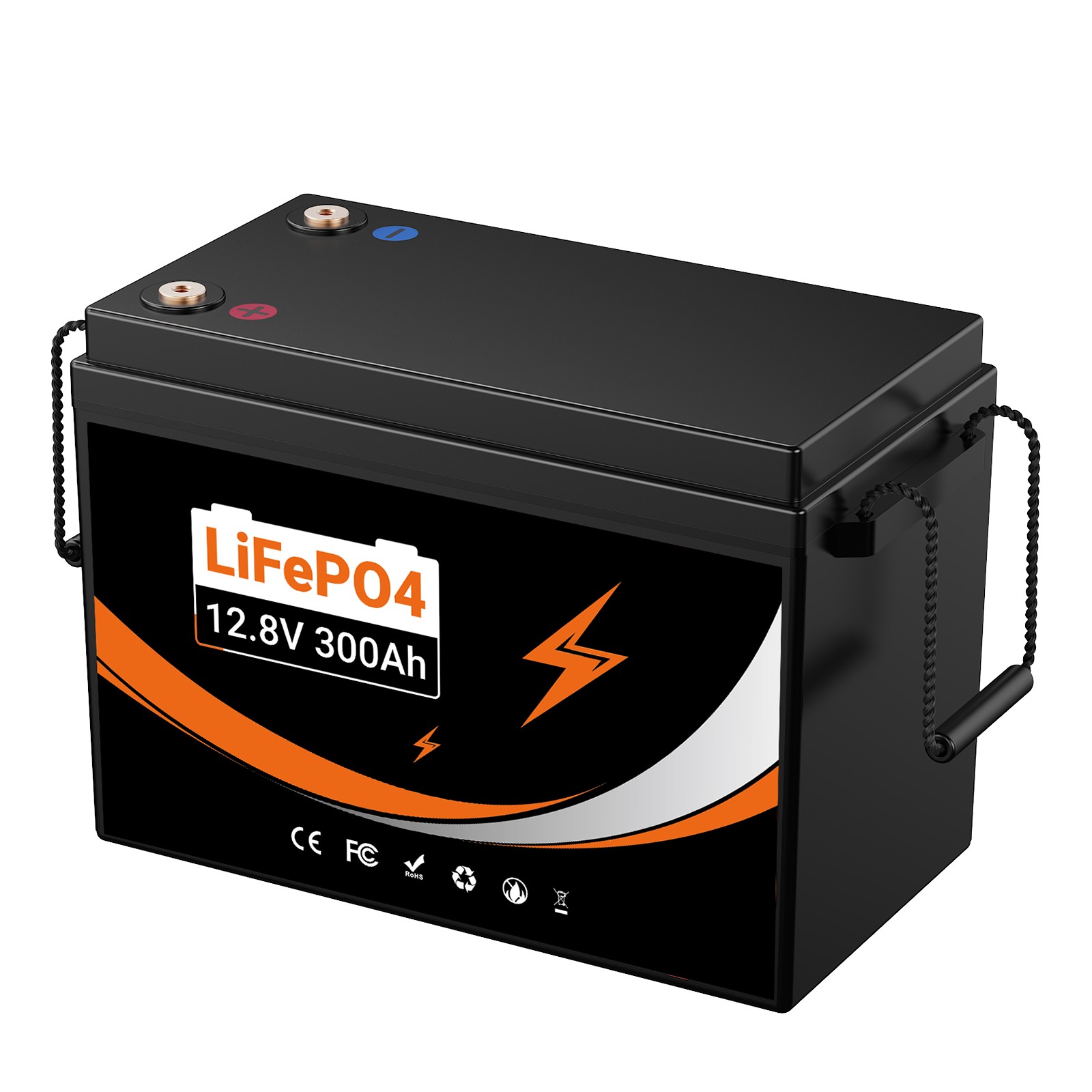 12V 300Ah LiFePO4 Battery 4000+ Deep Cycles 3840Wh 200A BMS for RV OffGrid Solar