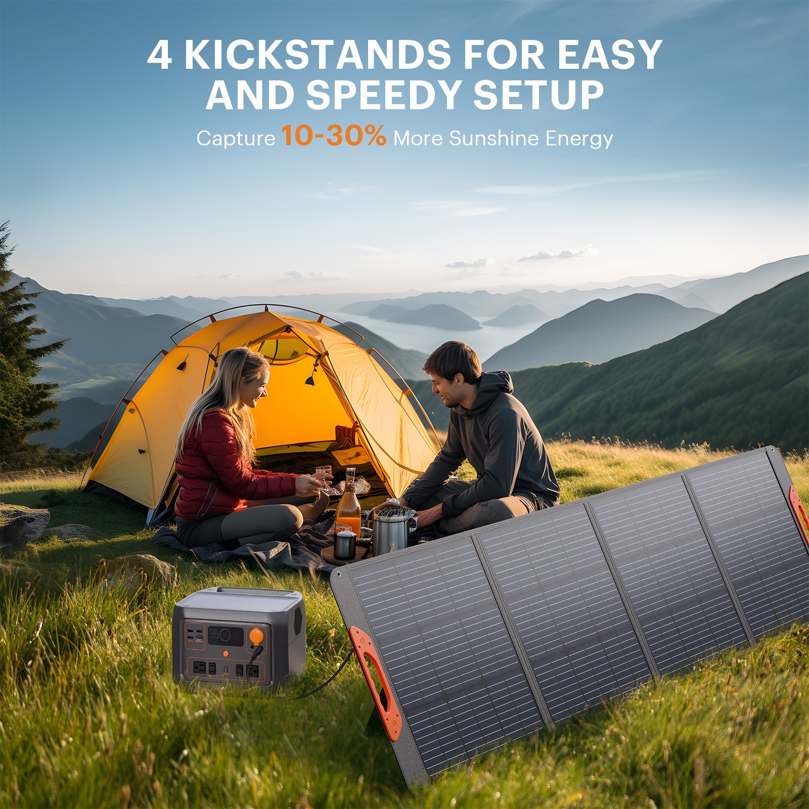 ZOUPW 200W Solar Panel Portable ‎ETFE 20V Charger for Power Station RV Camping