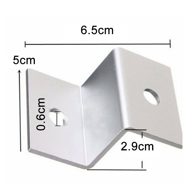 4x Panel Mounting Solar Z-Style Brackets Mounts Aluminum Alloy Battery Energy