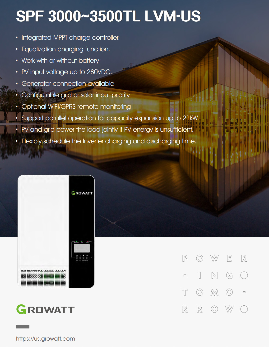 Solar Panel Kit 3.5kW Off-Grid with Hanersun HITOUCH 5N 440W Panels & Growatt