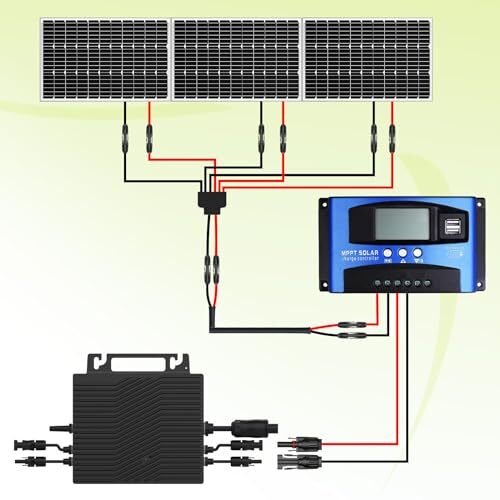 Solar Connectors for 2-3-4 Solar Panels, Tool-Free Solar Panel Wires and Conn…