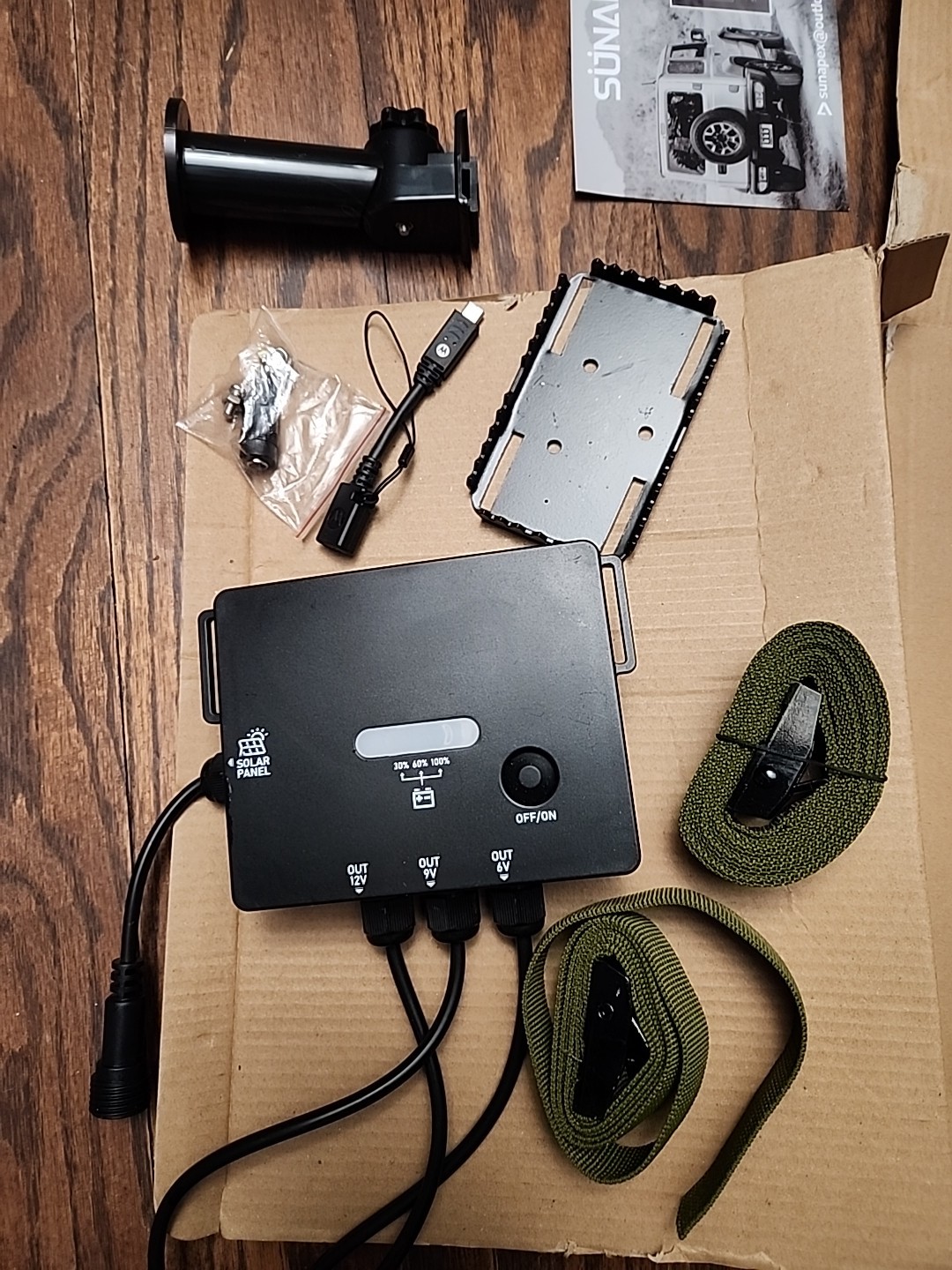 SUNAPEX Solar Panel for Trail Camera, Solar Battery Charger