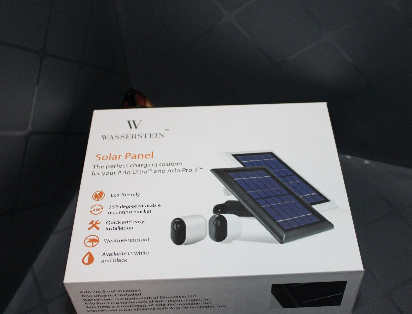 Wasserstein Solar Panel for Arlo Ultra and Pro 3 Not Tested Free Shipping