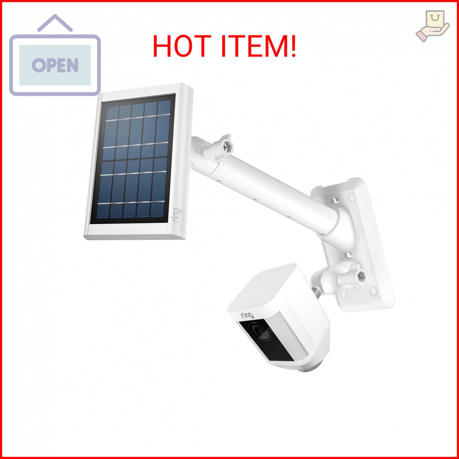 HOLACA 2-in-1 Wall Mount Bracket for Stick Up Cam/Pro Solar Panel, Spotlight Cam